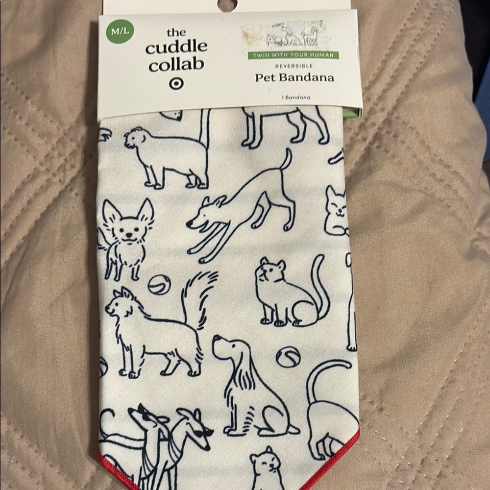 The Cuddle Collab Reversible Pet Bandana